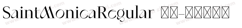 SaintMonicaRegular 下载字体转换